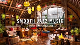 Smooth Jazz Music & Cozy Coffee Shop Ambience☕Soothing Jazz Instrumental Music for Work,Study,Focus