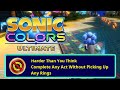 Sonic Colors Ultimate Harder Than You Think Trophy/Achievement Tutorial