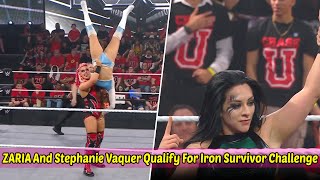 ZARIA And Stephanie Vaquer Qualify For Women’s Iron Survivor Challenge At NXT Deadline