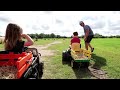 using tractors and hay to help lost cows tractors for kids