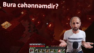 Minecraft 8 ci hissə - bura cəhənnəmdir? 🤨(axır ki almaz tapa bildim! 🤗)