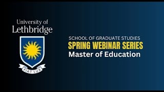 Spring Webinar Series: Master of Education