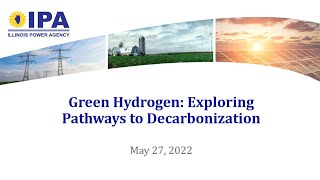 Green Hydrogen- Exploring Pathways to Decarbonization