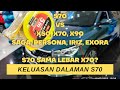 Keluasan Proton S70 | S70 Sama Lebar X70?