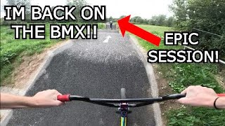 IM BACK RIDING MY BIKE!! | EPIC OAKGROVE PUMPTRACK SESSION