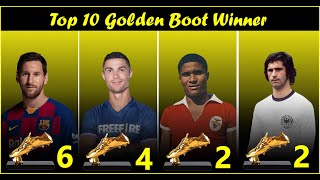 Top 10 players with most European Golden Shoe Wins | Golden Boot Award Winners #messi #goldenshoe