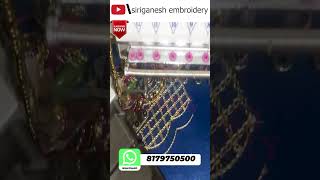 Aari Work in MH Computer embroidery machines ||Siri Ganesh Enterprises #aariwork #beads #cording