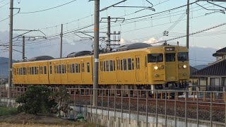 【4K】JR宇野線　普通列車115系電車　ｵｶD-13編成