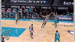 LaMelo Ball Dances & Drains a Deep Three - Wizards vs Hornets | February 7, 2020-21 NBA Season