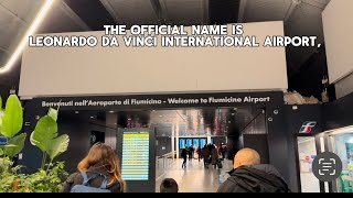 Flumicino Airport, Rome Italy 🇮🇹 #foryou #airport