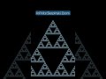 Infinite Sierpinski Zoom #fractal #math