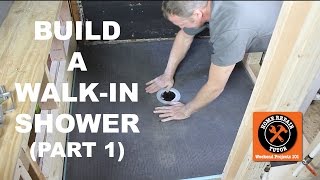 How to Build a Walk-In Shower (Part 1: Wedi Shower Pan Install)