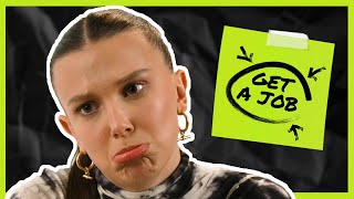 Millie Bobby Brown Requests Donkeys & Dirty Carrots in her Office | Get A Job