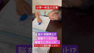 脳を強制停止！？宿題が大嫌いな小学生一年生の日常。