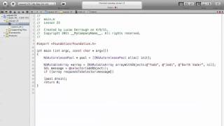 Objective-C on the Mac L23 - Selectors