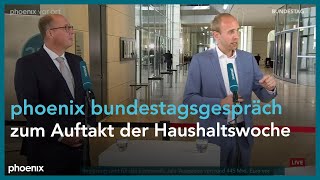 phoenix bundestagsgespräch mit Helge Braun (CDU) und Dennis Rohde (SPD) am 06.09.22