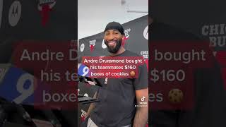 Andre Drummond on why he bought his teammates $160 boxes of cookies 🍪 #basketball #nba