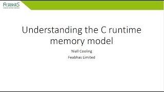 Understanding the C runtime memory model