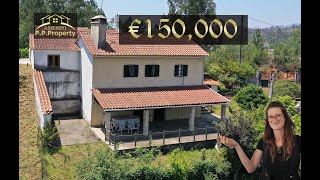 Wow  Pretty Stone Built House  in Portugal with Fantastic Views and Beautiful Gardens Just €140,000