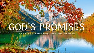 God's Promises: Piano Instrumental Music With Scriptures & Autumn Scene 🍁CHRISTIAN piano