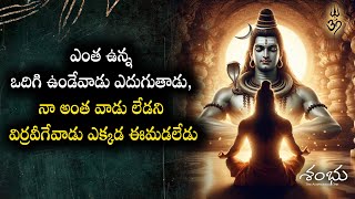 #ఎంత ఉన్న ఒదిగి ఉండేవాడు ఎదుగుతాడు, నా అంత వాడు లేడని విర్రవీగేవాడు ఎక్కడ ఈమడలేడు