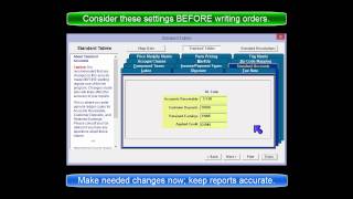 Manager SE - Setup - Std. Tables: Standard Accounts