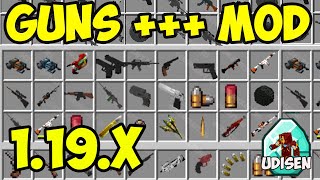 Minecraft GUN mod 1.19.4 - How download and install Simple Guns ++ Datapack 1.19.4