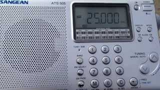 WWV on 25 mhz with Sangean ATS 505