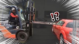 We let our CEO operate forklift, huge disaster happened.