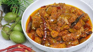 জলপাইয়ের ঝাল আচার রেসিপি // Jolpai er Jall Achar// Spicy🔥Olive Pickle Recipe