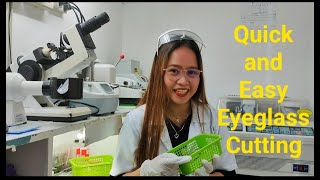 How to edge and cut lenses Manually 😊 | Cara Eyecare | Philippines