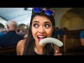 SHE IS IN LOVE WITH GERMAN SAUSAGES... - Trying German Street Food