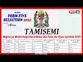 Jinsi Ya Kutazama Selection Za Kidato Cha Tano 2024/2025 - TAMISEMI Form Five Selection 2024