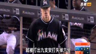 20160417MLB勇士6:4贏球 馬林魚苦吞3連敗