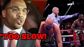 WOAH ANDRE BLAST REFEREE FOR EXTREMELY SLOW CPUNT FOR TYSON FURY/ DEONTAY WILDER 3