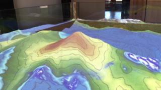 Interactive Topo Sand Map at Lassen Volcanic NP