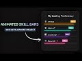 Create Animated Skill Bars with HTML & CSS (No JavaScript) | Portfolio Project