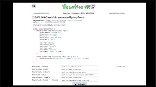 Java Practice It || 3.8 parameterMysteryTouch || method basics