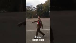 Quick March-Halt #army #band #armed #military #marching #cadet #ww2 #drill #history #navy #marine