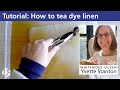 White Threads FlossTube 92 – how to tea dye linen thread