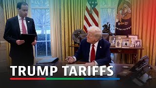 Trump says US could soon put 25 percent tariffs on goods from Mexico, Canada