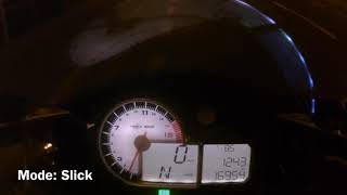 Mode comparison BMW S1000RR