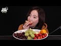 asmr 말없는 노토킹 과즙 팡팡 터지는 상큼 과일 이팅사운드 후루츠이팅사운드 체리 사과 배 귤 청포도 조용한 과일 리얼사운드