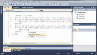 Visual Basic Tutorial - 108 - Car Part 3 Adding To The Car Class