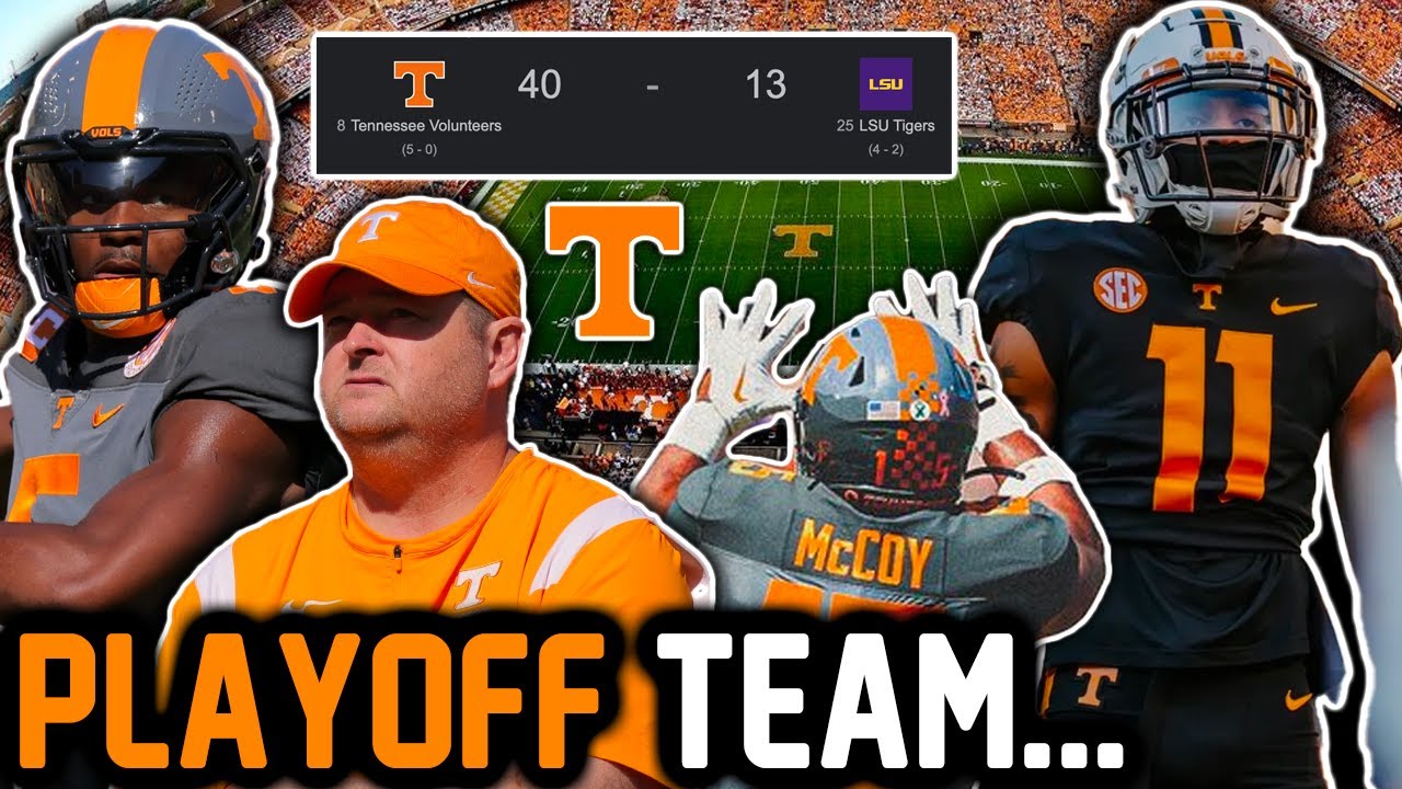 Let The TENNESSEE PLAYOFF HYPE Begin (The Vols Are For Real) - YouTube