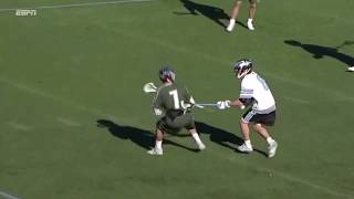 Pat Spencer 3 goals and 4 assists against Johns Hopkins 2019