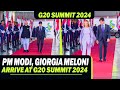 Live: PM Modi arrives at G20 Summit 2024 | Italian PM Giorgia Meloni |Rio De Janeiro, Brazil | India