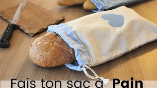 DIY - Coudre un Sac à Pain avec fermeture à cordons | Tutoriel couture facile