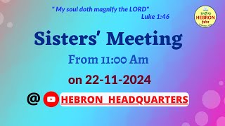 SISTERS' MEETING (22-11-2024)