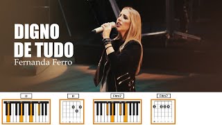 DIGNO- DE-TUDO II CIFRAS COM ACORDES E LETRA II Fernanda Ferro